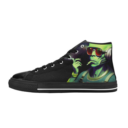 MEN'S Cc Hipster Alien Space High Top Canvas Grunge Sneakers