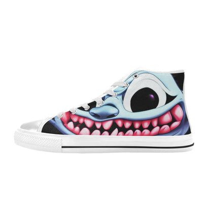 WOMEN'S Blue Rage Horror 2 High Top Canvas Dreamcore Custom Shoes