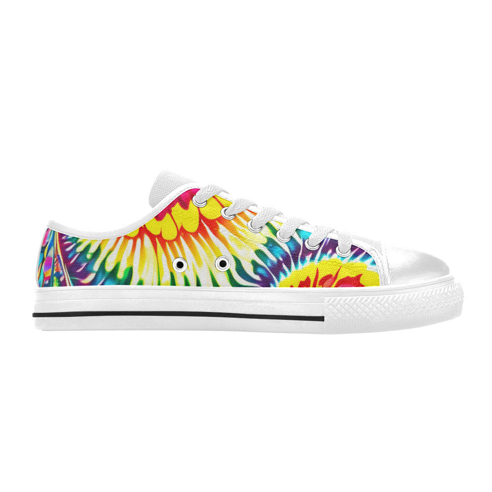 WOMEN'S Tie Dye Twist Canvas Dreamcore Custom Sneakers