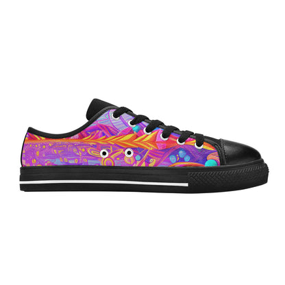 MEN'S Trip Art 3 Canvas Vibrant Chaos Custom Sneakers