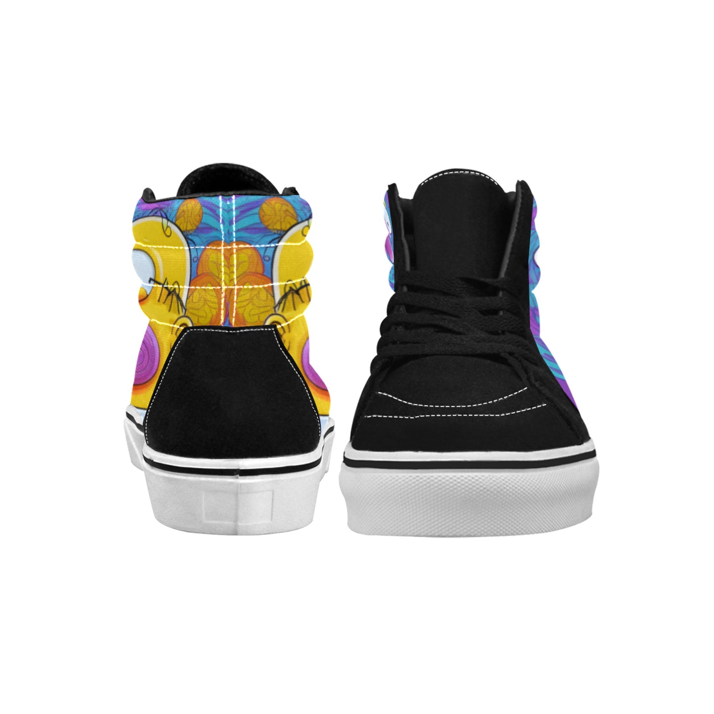WOMEN'S Homie Trippy Character Art High Top Skateboarding Surreal Custom Shoes