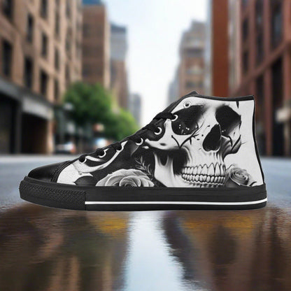 Cyberpunk Magenta Gold Custom WOMEN Bold Art - Freaky Shoes | Custom Art Sneakers