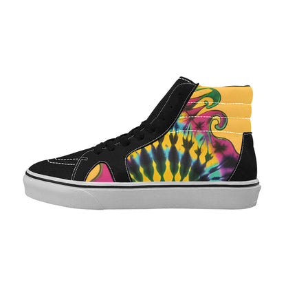 MEN'S Retro Artistic Psychedelic Art High Top Skateboarding Cottagecore Shoes