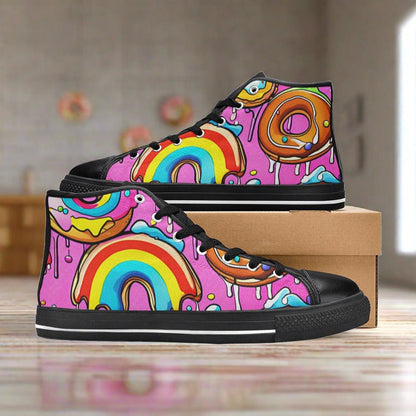 Wolf Navy Indigo Custom Bold Art - Freaky Shoes