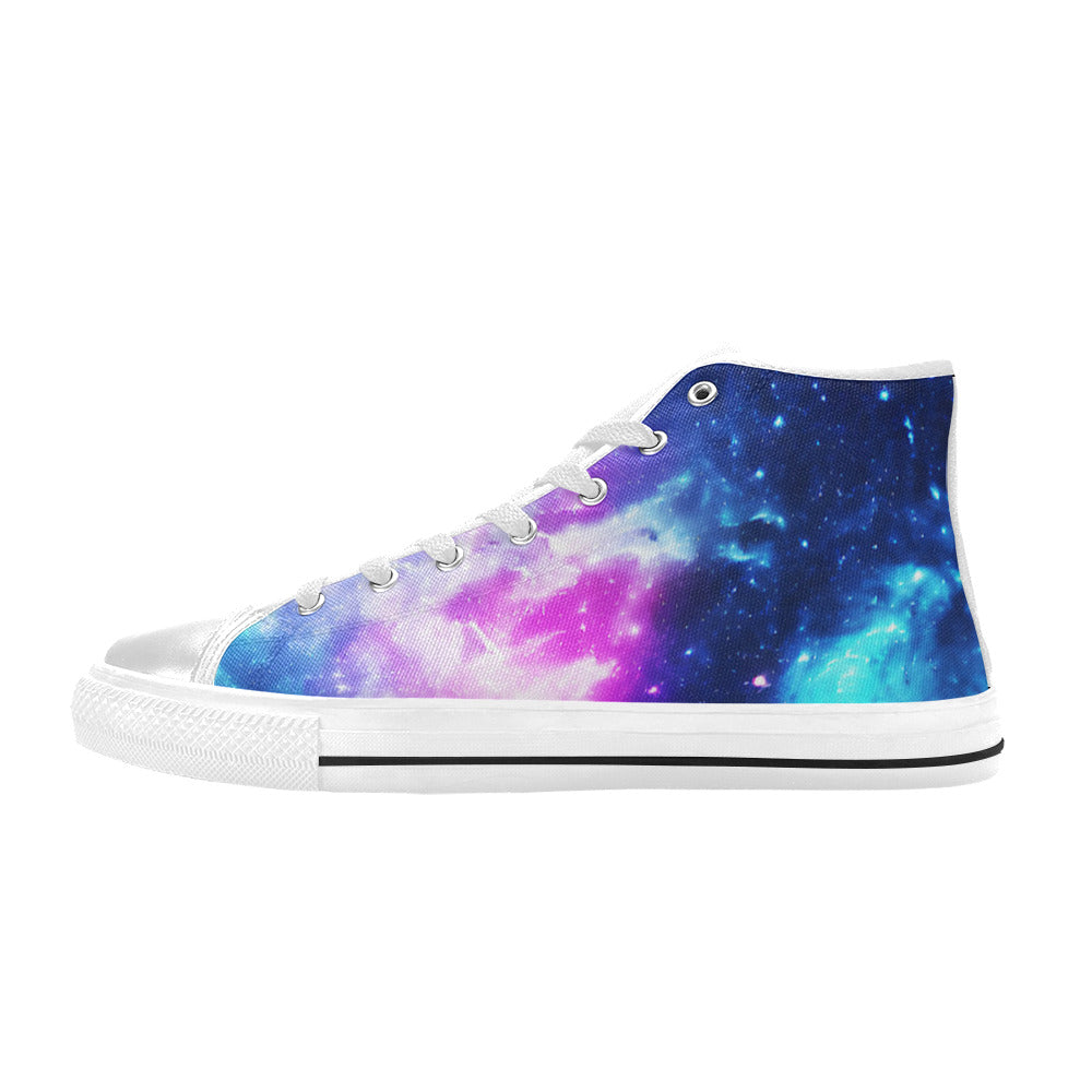 WOMEN'S Cc Galaxy Art 2 High Top Canvas Aesthetic Custom Sneakers