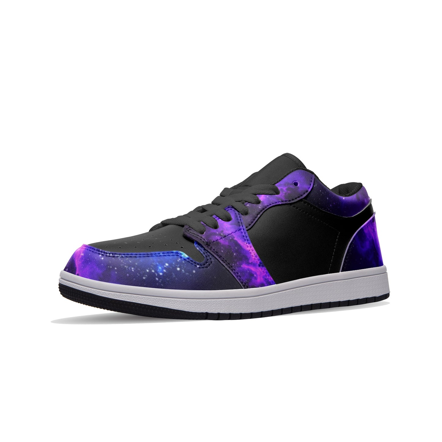 Nebula Galaxy Elite Custom Shoes | Freaky Shoes® Unisex Low Top Leather Sneakers