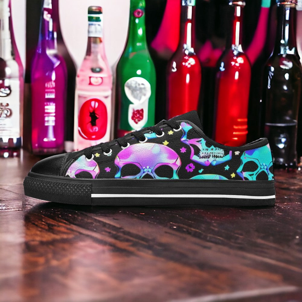 Cherry Blossom Green Emerald Custom MEN Bold Art - Freaky Shoes | Custom Art Sneakers