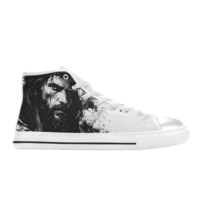 WOMEN'S Jesus_Ht_14 High Top Canvas Vibrant Chaos Custom Shoes