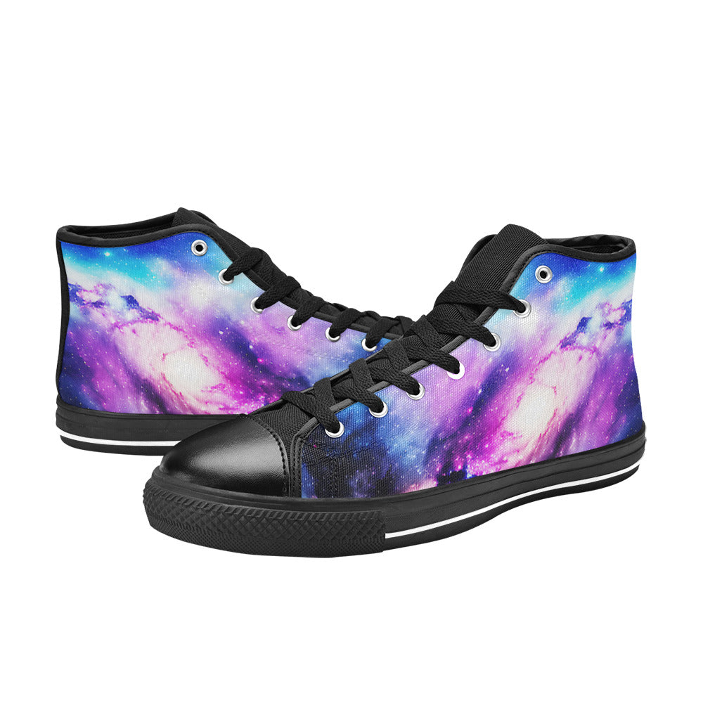 MEN'S Cc Galaxy Art 3 High Top Canvas Neon Fantasy Shoes