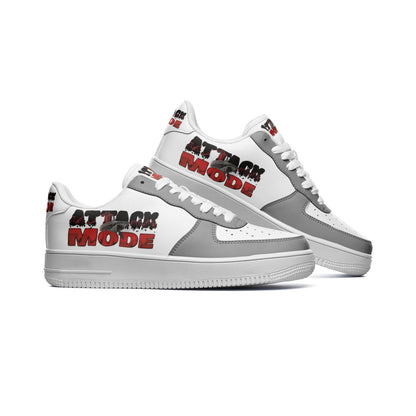 AM GREY Unisex Low Top Leather Sneakers