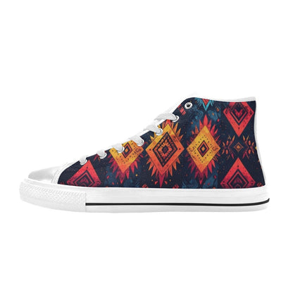 Wild Tribal Ripple 2 Men’s Classic High Top Canvas Shoes