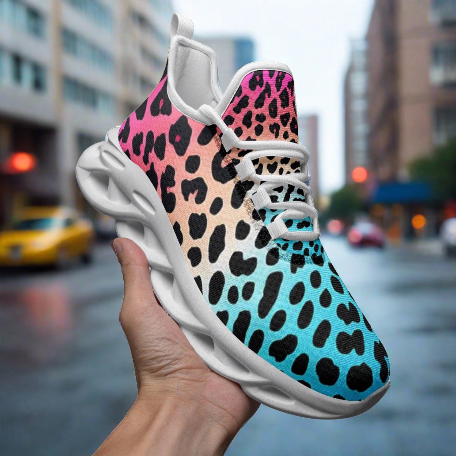 Cherry Blossom Earthy Brown Vivid Bold Art - Freaky Shoes | Custom Art Sneakers