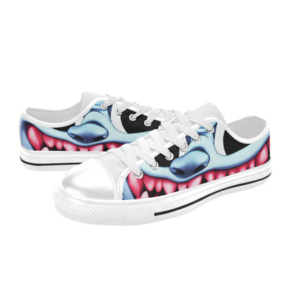 WOMEN'S Blue Rage Horror 2 Canvas Cottagecore Custom Sneakers