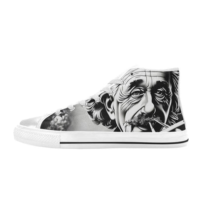 MEN'S 420 Einstein Art Men’S High Top Canvas Vibrant Chaos Shoes