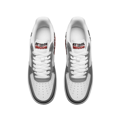 AM GREY Unisex Low Top Leather Sneakers