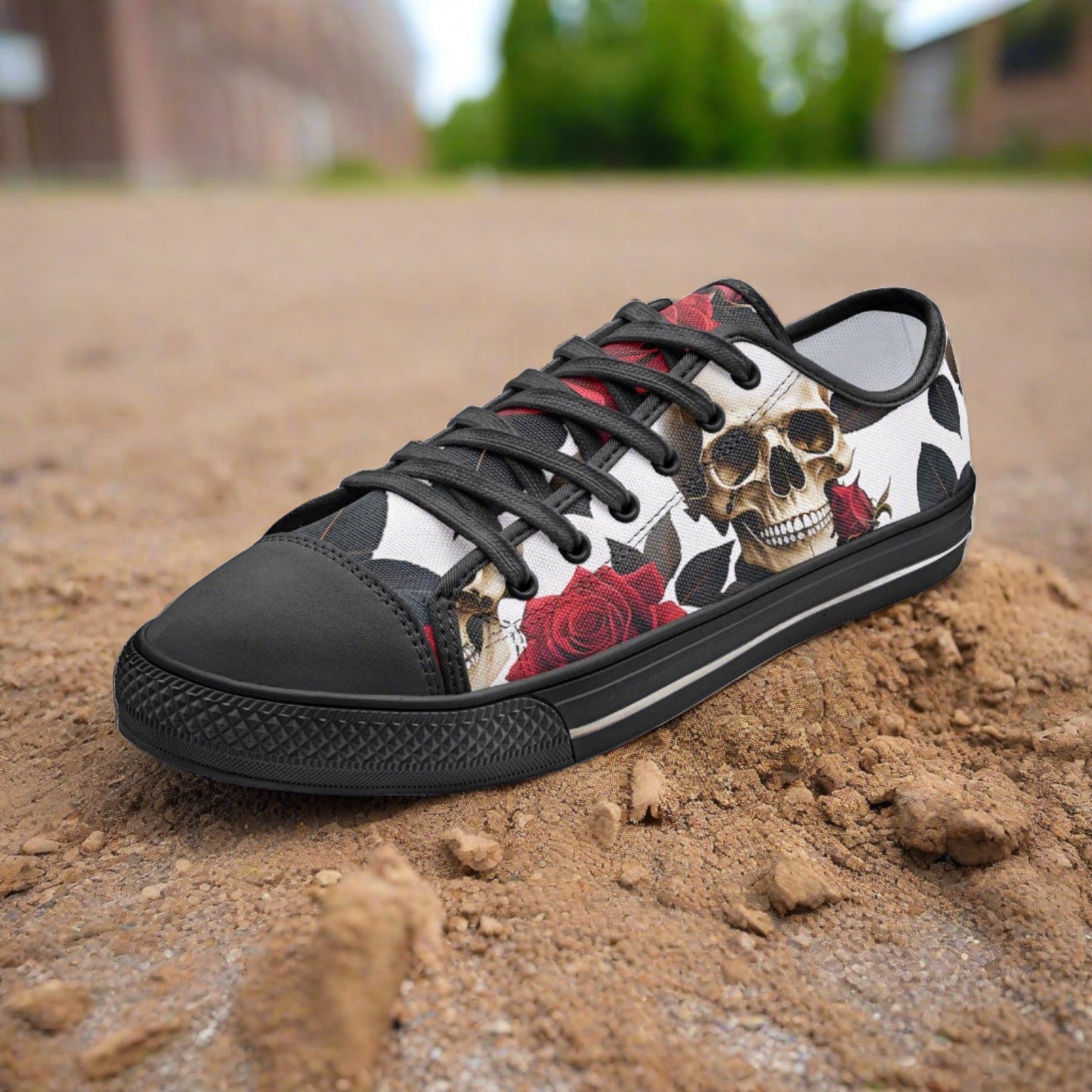 Aurora Borealis Amber Gold Vivid Bold Art - Freaky Shoes | Custom Art Sneakers