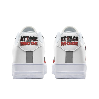 AM GREY Unisex Low Top Leather Sneakers