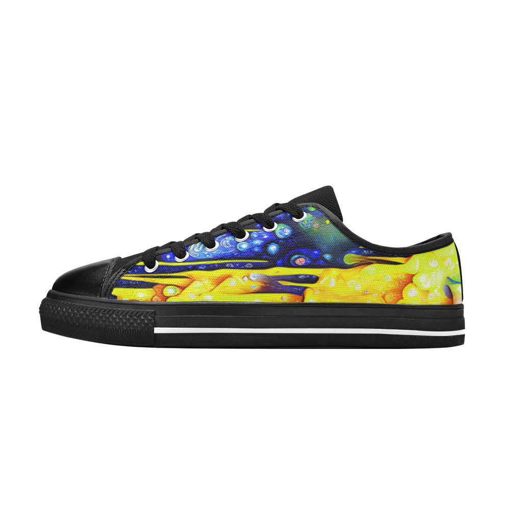 WOMEN'S Cc Acid Drip 7 Canvas Neon Fantasy Custom Sneakers