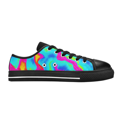 MEN'S Tie Dye Splash Retro Canvas Dreamcore Custom Shoes