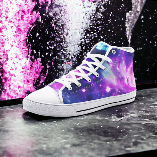 Jellyfish Crimson Black Vibrant Bold Art - Freaky Shoes | Custom Art Sneakers
