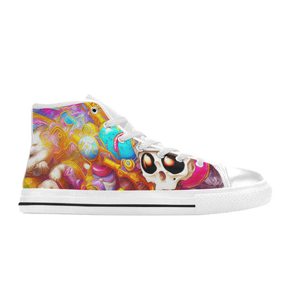 MEN'S Crazy Illustrations 3 Men’S High Top Canvas Cottagecore Shoes
