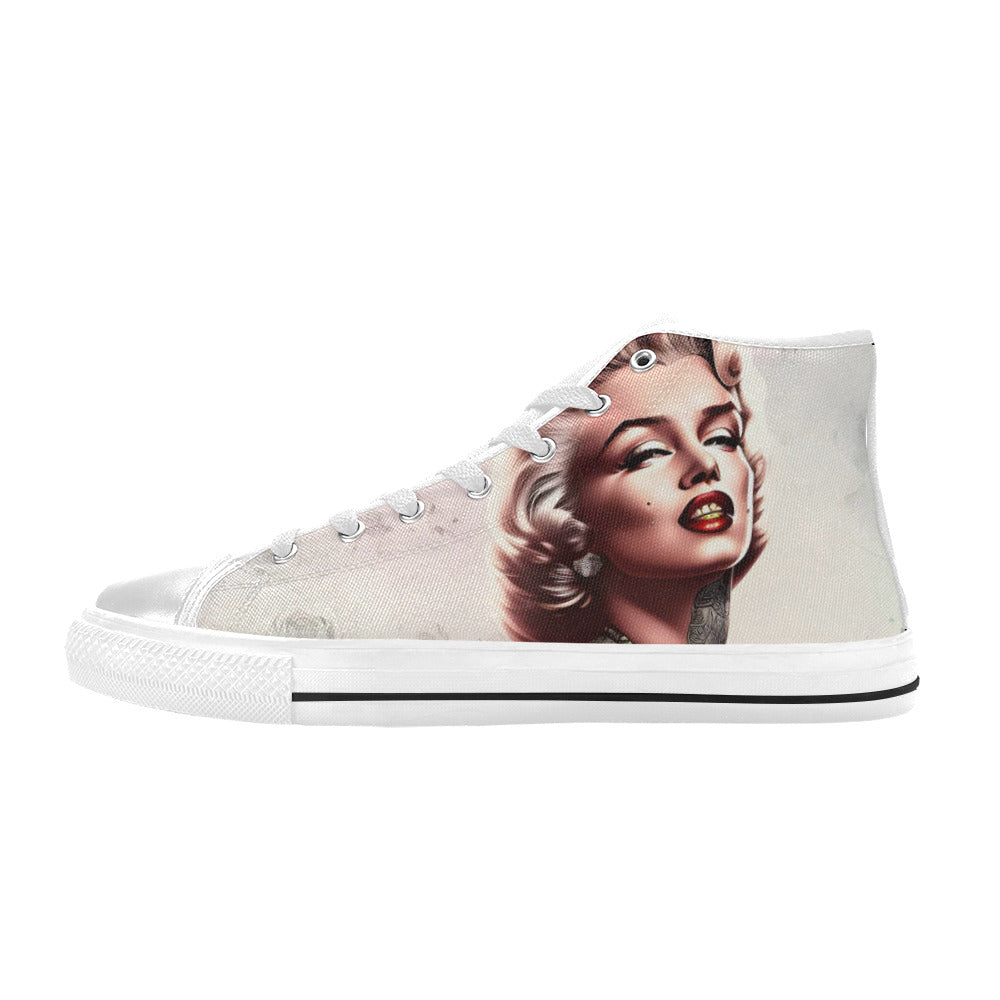 WOMEN'S Cc Retro Model High Top Canvas Neon Fantasy Custom Shoes