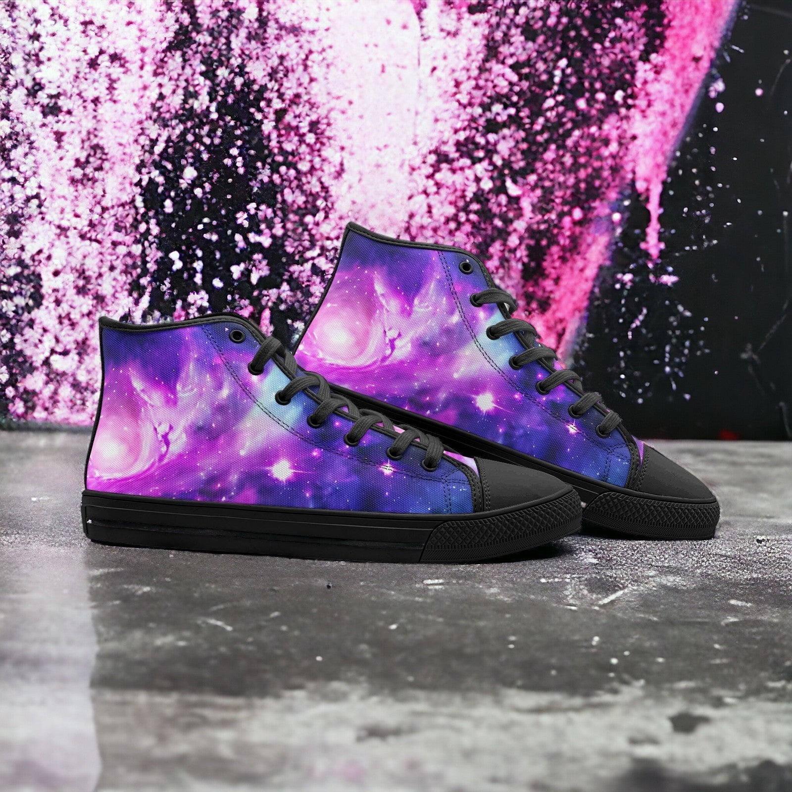 Monarch Pink Cream Custom Bold Art - Freaky Shoes | Custom Art Sneakers