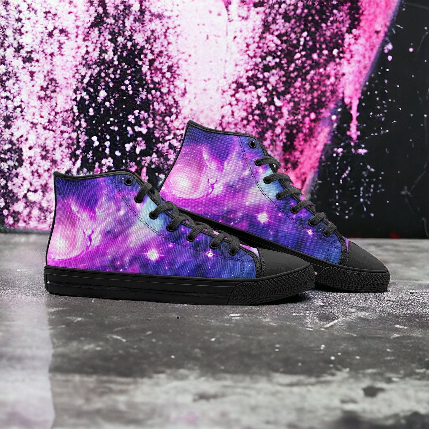 Koi White Gold Vivid Bold Art - Freaky Shoes | Custom Art Sneakers