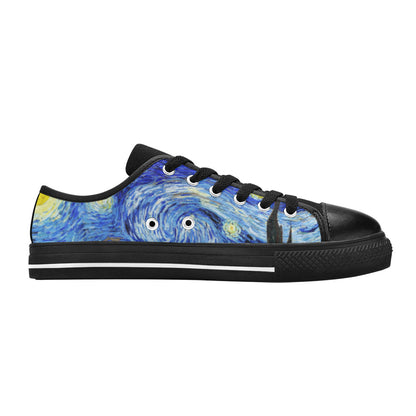 WOMEN'S Cc Starry Night Canvas Wallpaper Art Sneakers