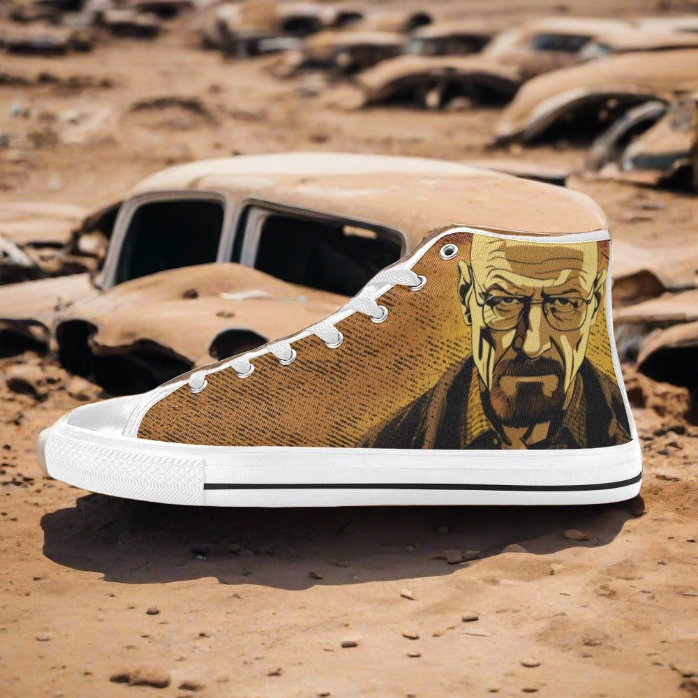 Dragon Amber Gold Wearable WOMEN Bold Art - Freaky Shoes | Custom Art Sneakers