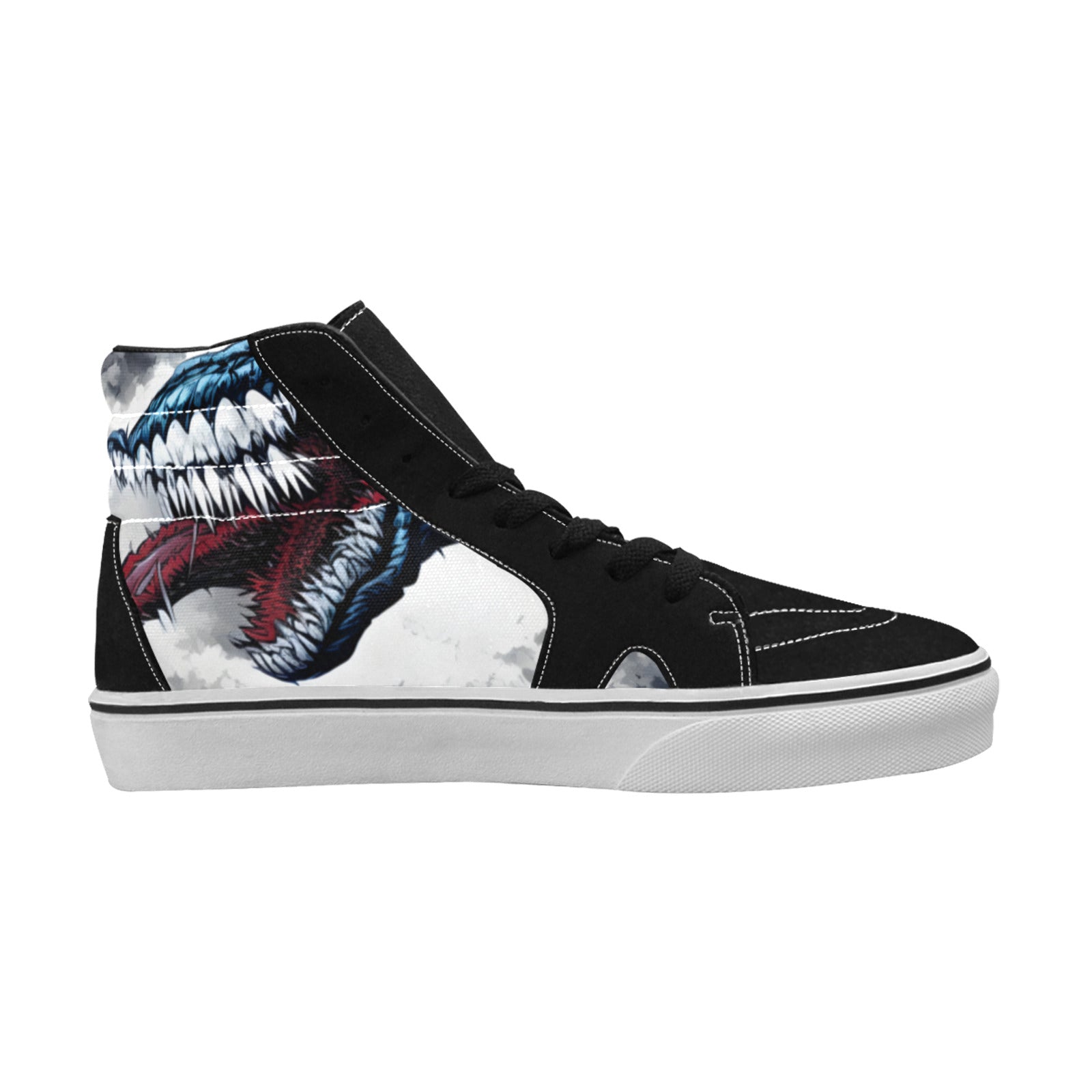 WOMEN'S Demon Art Long Teeth High Top Skateboarding Aesthetic Shoes