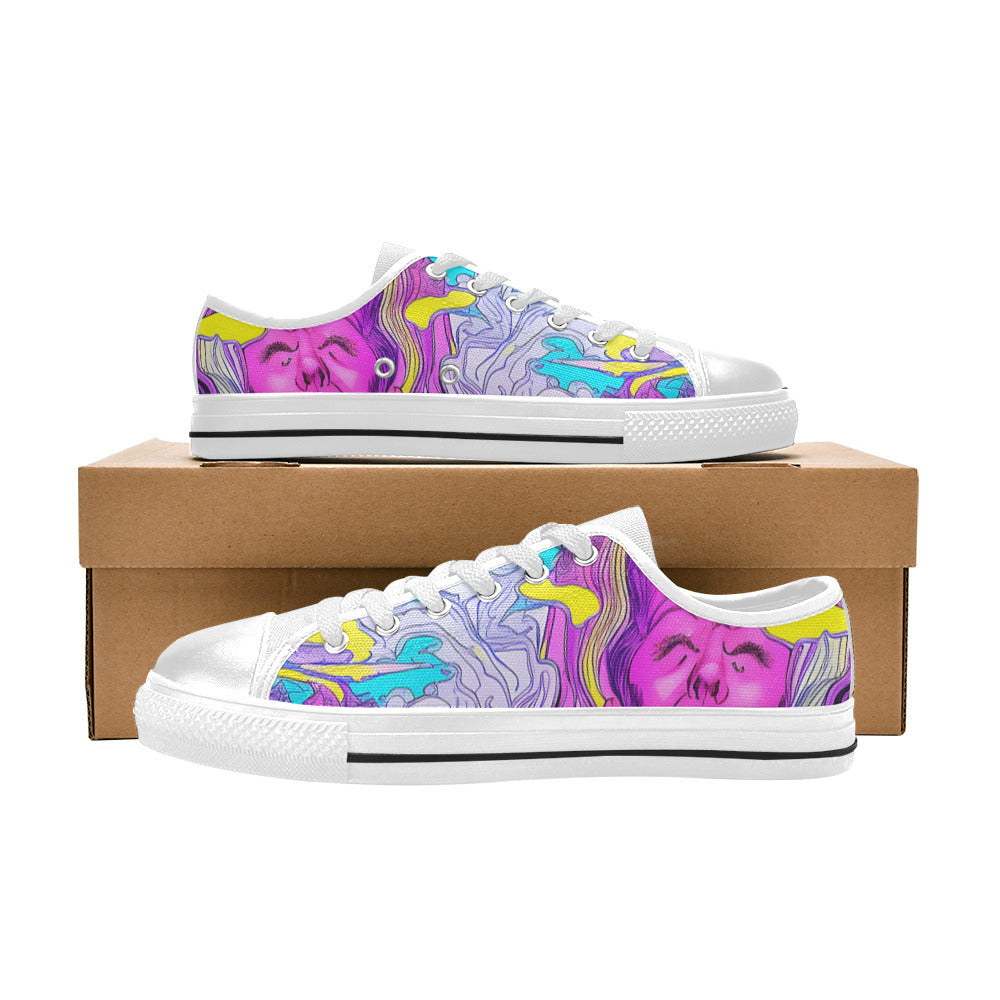 MEN'S Trip Art Canvas Neon Fantasy Shoes