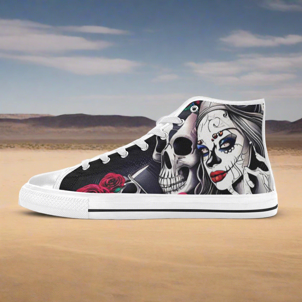 Chinese Dragon White Gold Custom WOMEN Bold Art - Freaky Shoes | Custom Art Sneakers