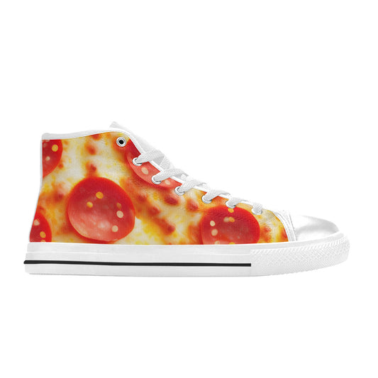 MEN'S Cc Pepperoni Pizza Cheese High Top Canvas Aesthetic Sneakers