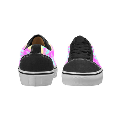 MEN'S Wall Eyes Trippy Art Low Top Skateboarding Vibrant Chaos Shoes