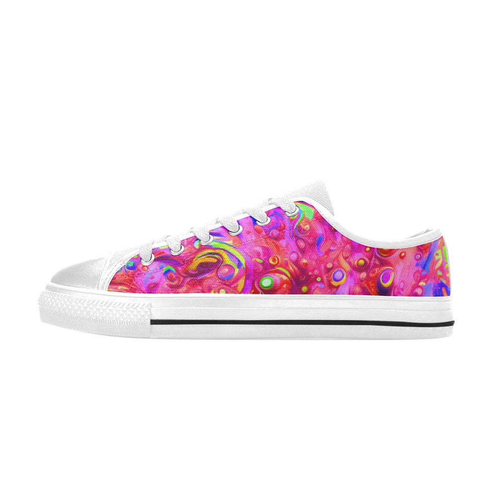 MEN'S Cc Acid Bath Art Canvas Dark Academia Custom Sneakers