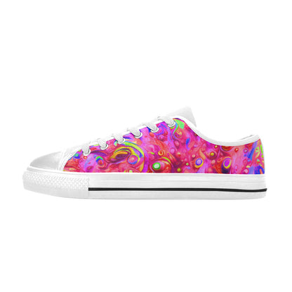 MEN'S Cc Acid Bath Art Canvas Dark Academia Custom Sneakers