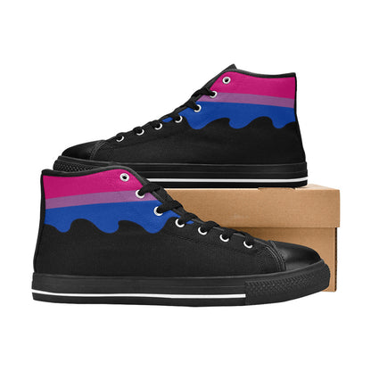 MEN'S Cc Pride Lgbt Bi High Top Canvas Y2K Shoes