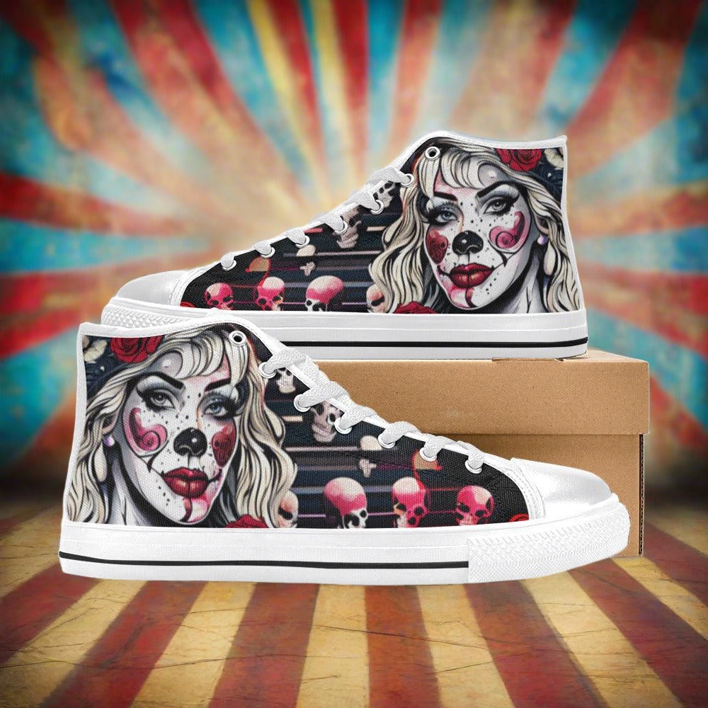 Wolf Teal Gold Wearable Bold Art - Freaky Shoes