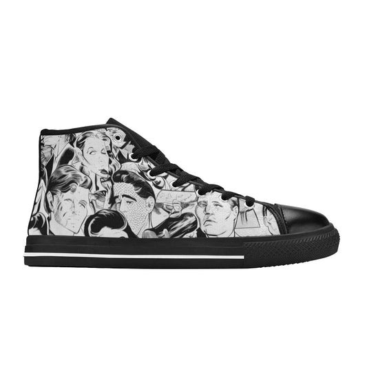 WOMEN'S Cc Retro Faces 4 High Top Canvas Aesthetic Custom Shoes
