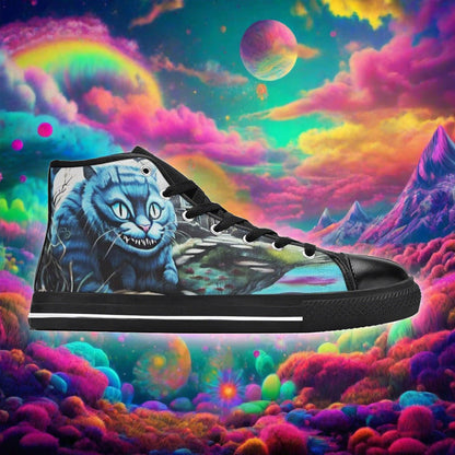 Phoenix Blue Gold Unique Bold Art - Freaky Shoes