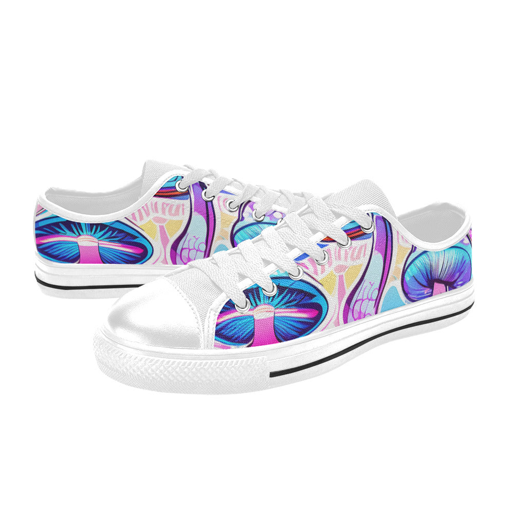 MEN'S Magic Mushrooms Art 4 Canvas Dreamcore Sneakers
