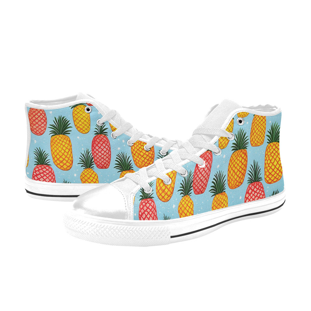 MEN'S Pineapples Please 2 Men’S High Top Canvas Dark Academia Custom Shoes
