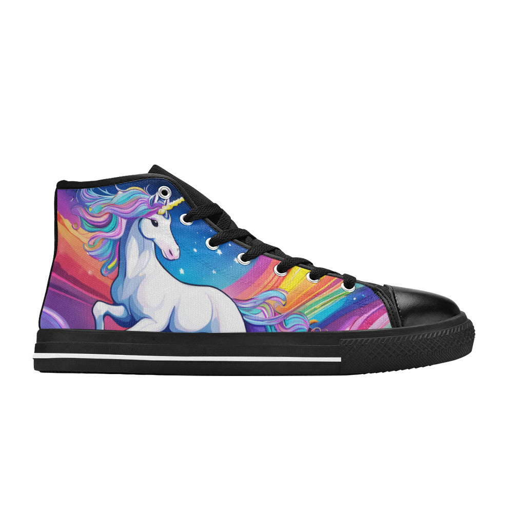 MEN'S Unicorns Abstract Art Men’S High Top Canvas Dreamcore Shoes