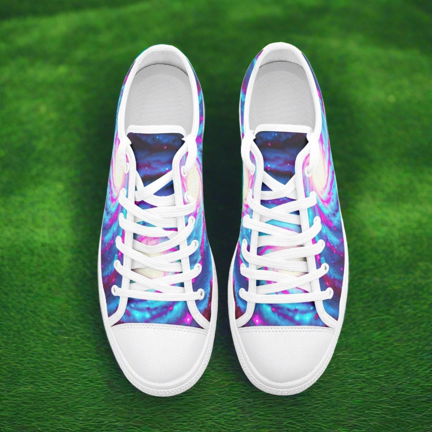 Celtic Blue Gold Custom Bold Art - Freaky Shoes | Custom Art Sneakers