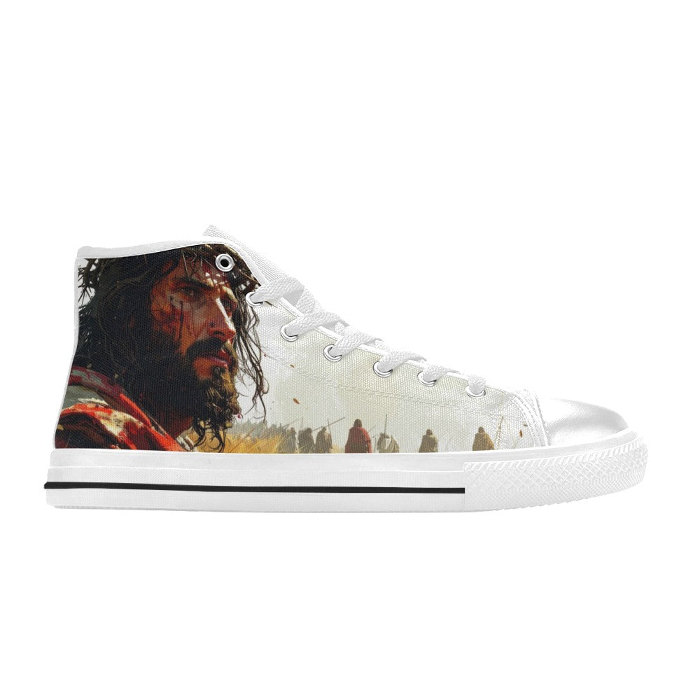 MEN'S Jesus_Ht_15 Men’S High Top Canvas Vibrant Chaos Custom Shoes