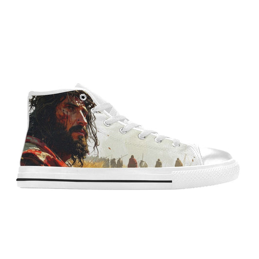 MEN'S Jesus_Ht_15 Men’S High Top Canvas Vibrant Chaos Custom Shoes