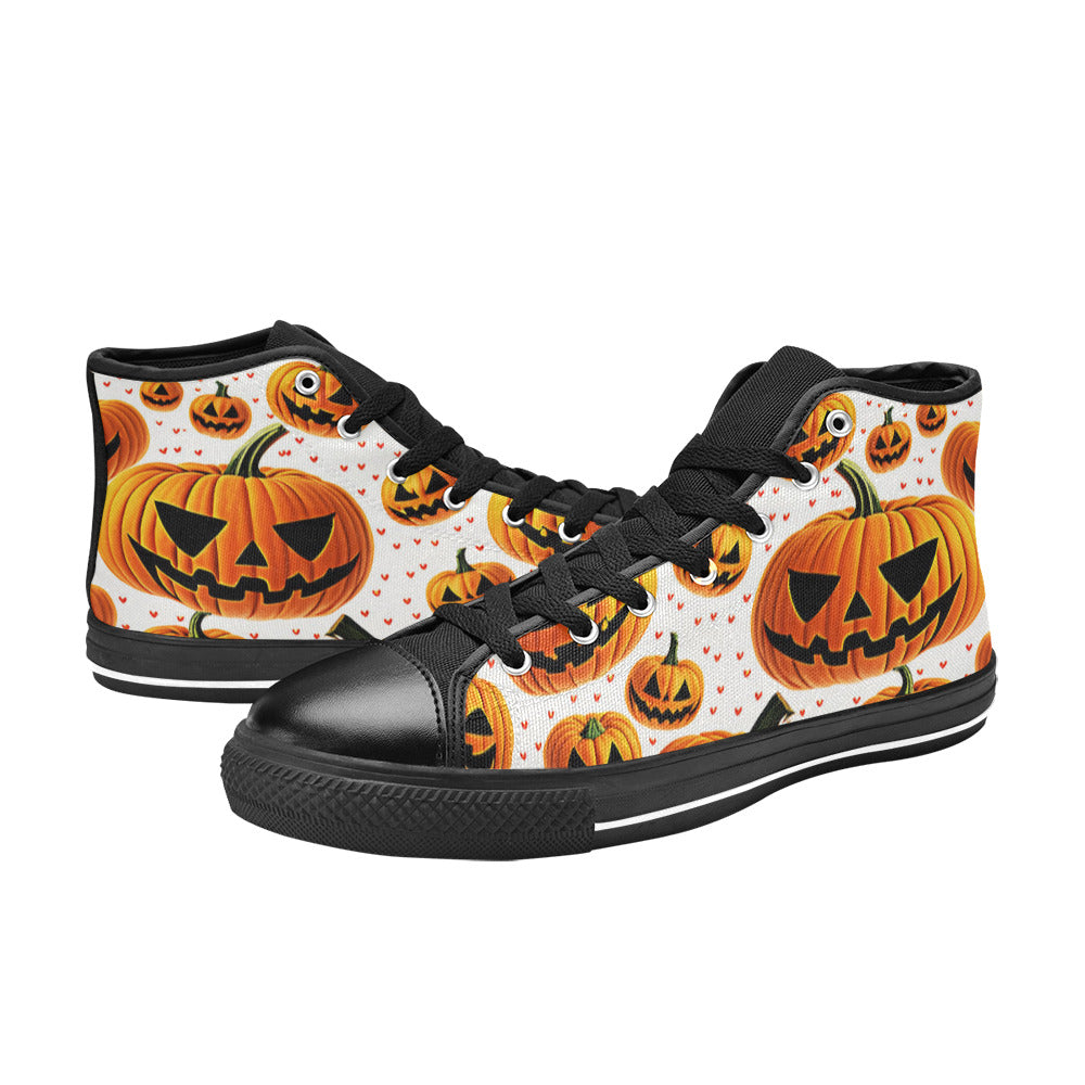 MEN'S Halloween Art 3 Men’S High Top Canvas Grunge Custom Shoes