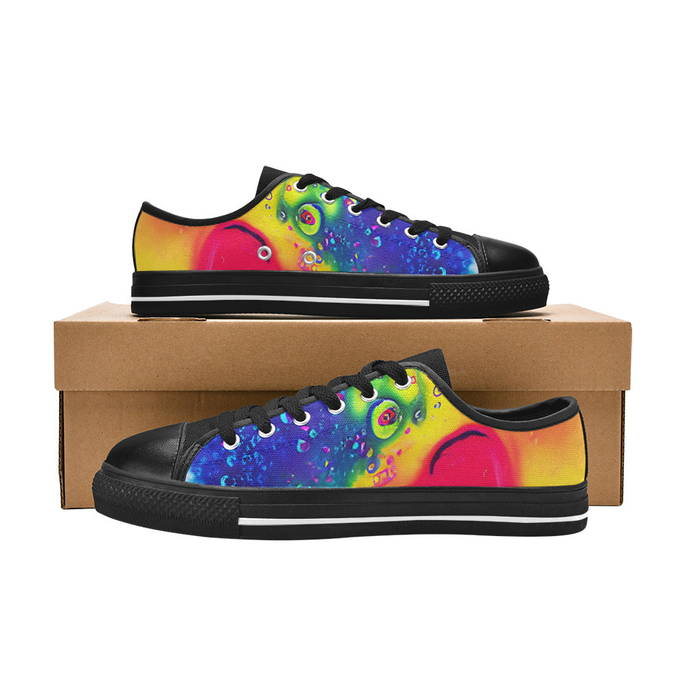 WOMEN'S Cc Acid Bath 4 Canvas Grunge Sneakers