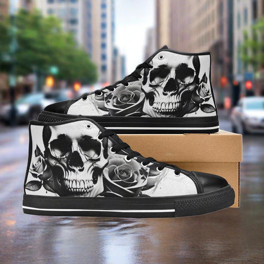 Aztec Teal Gold Unique MEN Bold Art - Freaky Shoes | Custom Art Sneakers